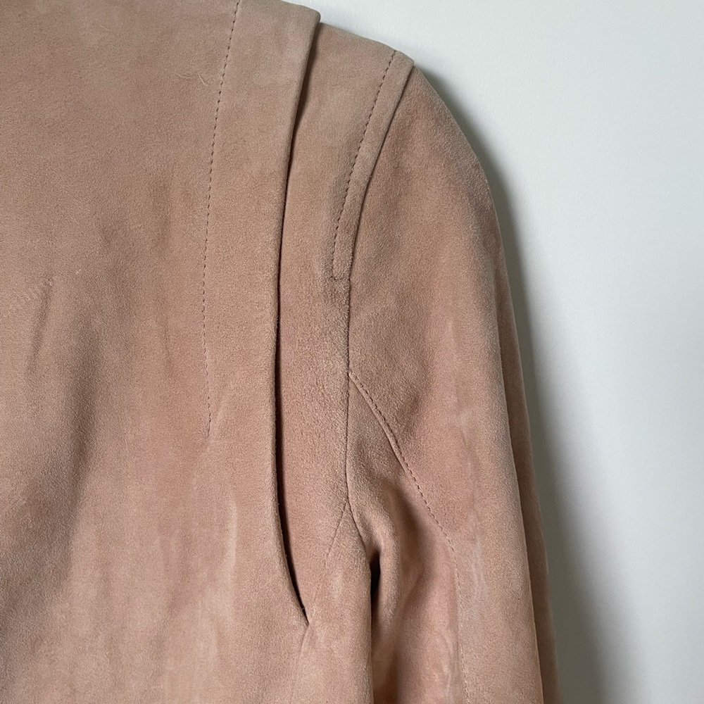 Vince Women's Light Pink Leather Jacket - Picture 4 of 8